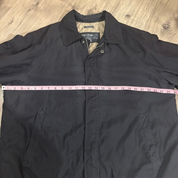 Perry Ellis Portfolio Insulated Windbreaker Jacket Mens XL Black Navy Full Zip - Picture 5 of 12